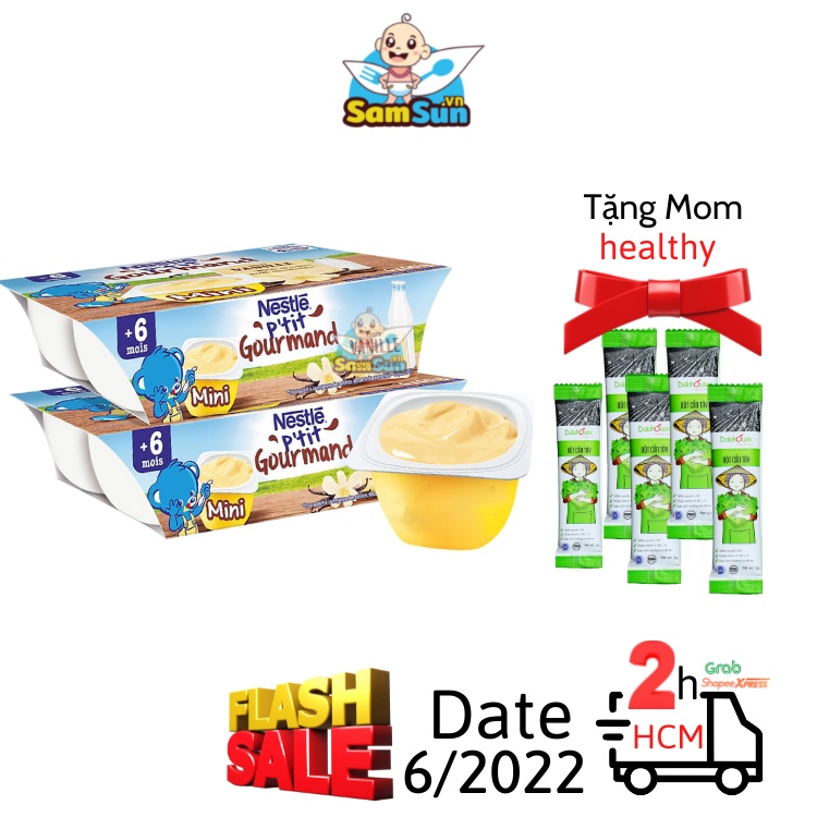 váng sữa Nestle HD5/2022 từ Pháp 6 hộp cho bé từ 6 tháng mẫu mới