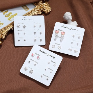 💖 Set khuyên tai đeo theo ngày- Mincloset 💖