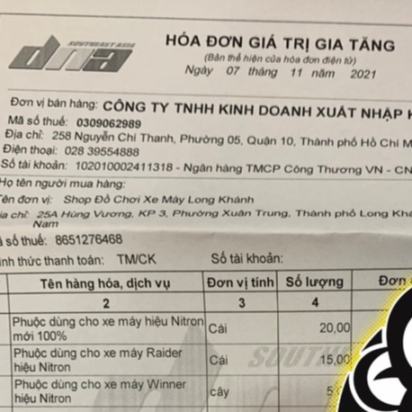 Phuộc có bình dầu dành cho dòng xe côn tay