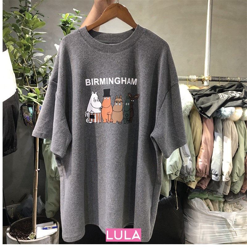 Áo thun tay lỡ nam nữ BIRMINGHAM UNISEX  oversize [THEO DÕI SHOP TẶNG NGAY 5000 XU]