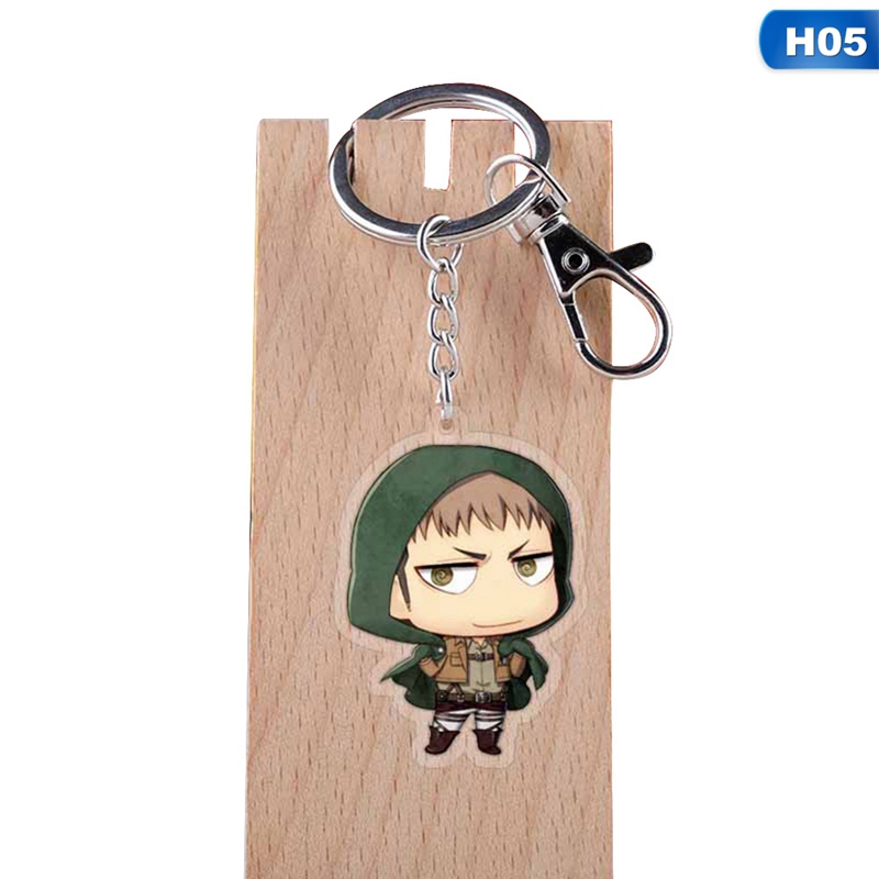 Móc khóa Acrylic hình Anime Attack On Titan Mikasa Ackerman Levi