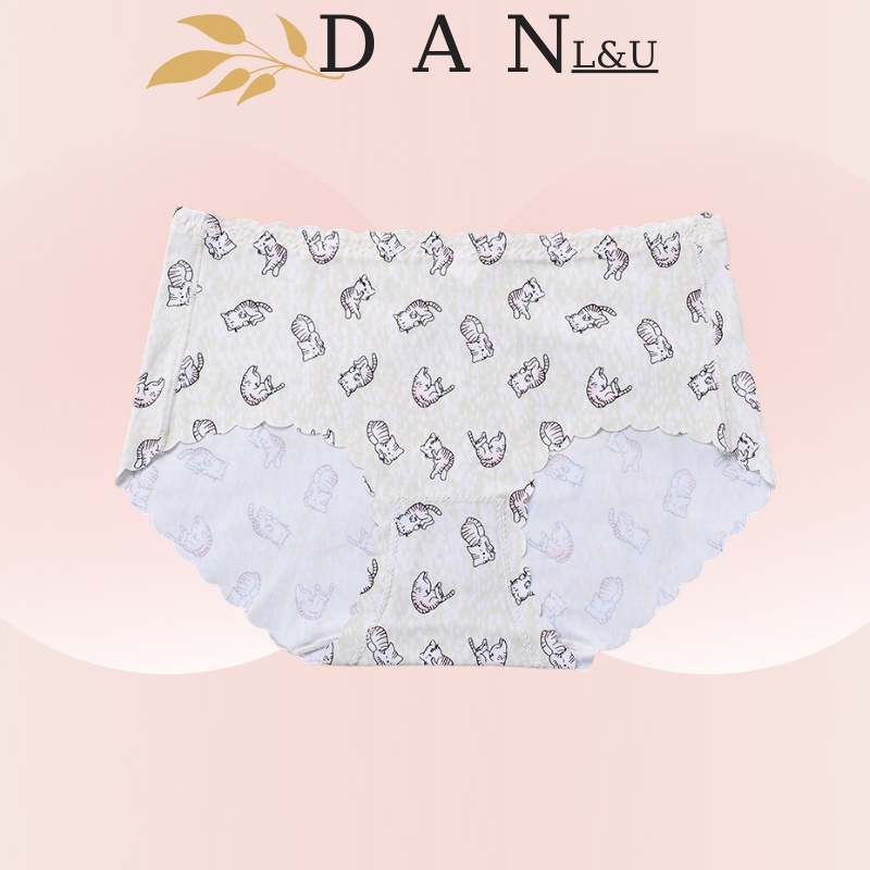 Quần Lót Nữ Su Không Đường May Họa Tiết Dễ Thương Co Giãn Cực Tốt DAN L&amp;U 885