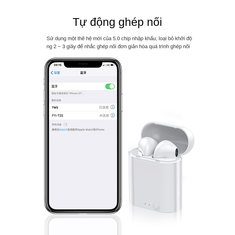 Tai nghe bluetooth không dây thực sự phong cách mới mùa hè một tai thể thao vô hình siêu nhỏ trong tai để chạy