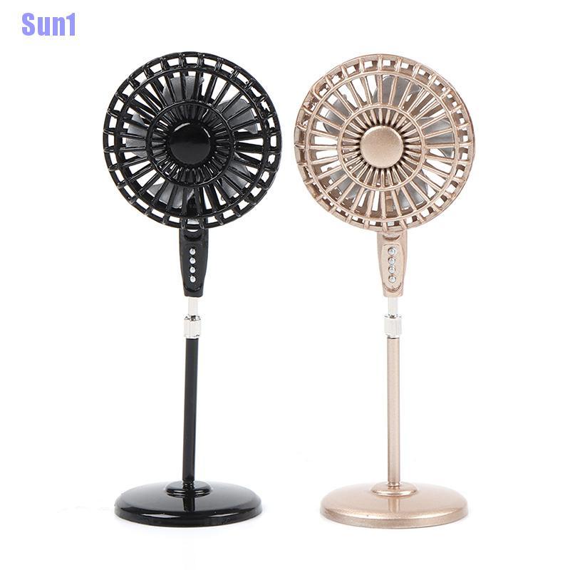 1 &gt; Quạt Kim Loại mini Trang Trí Cho Búp Bê