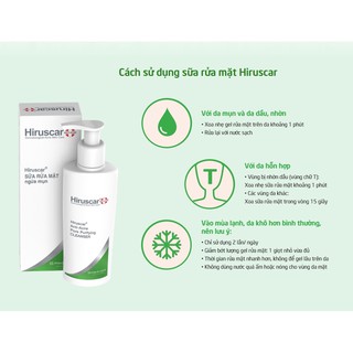 Sữa rửa mặt ngừa mụn Hiruscar