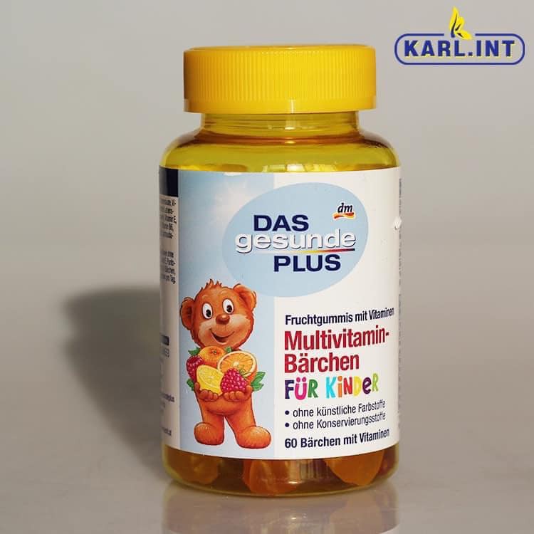 Kẹo Gấu Bổ Sung Vitamin Tổng Hợp Cho Trẻ Vị Trái Cây, 60 Viên