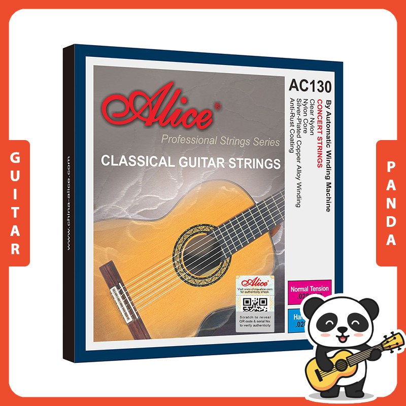 [Chính Hãng] Dây Đàn Guitar Classic Alice AC130 Dây Nylon Hợp Kim Đồng Mạ Bạc Lớp Phủ Chống Rỉ