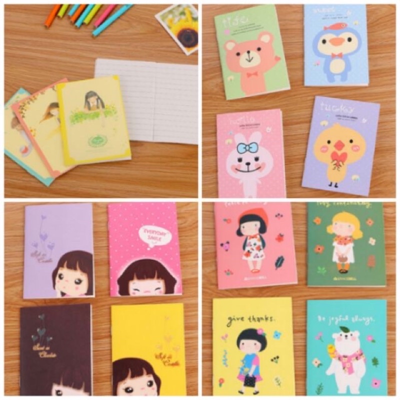 Sổ tay mini nhiều hình dễ thương
