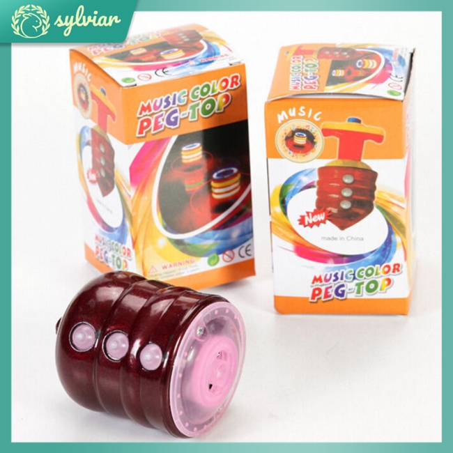 Con Quay Đồ Chơi Spinner BằNg Gỗ + ĐèN LED Cho Bé
