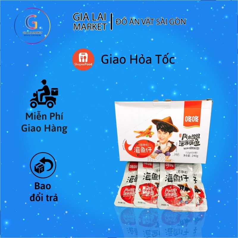 cá cay trung quốc 1 gói 35gr đo ăn văt ngon rẻ sài gòn │ Gia Lai market