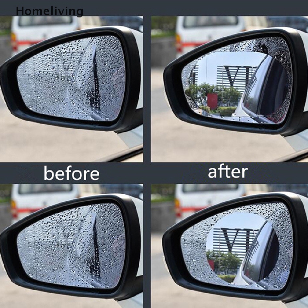 Bộ 2 Miếng Phim Dán Gương Chiếu Hậu Xe Hơi Chống Nước Mưa Chống Sương Mù