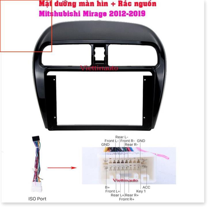 [Free Ship] Mặt dưỡng Mitsubishi Mirage , Attrage 2012-2018 (9 inch)