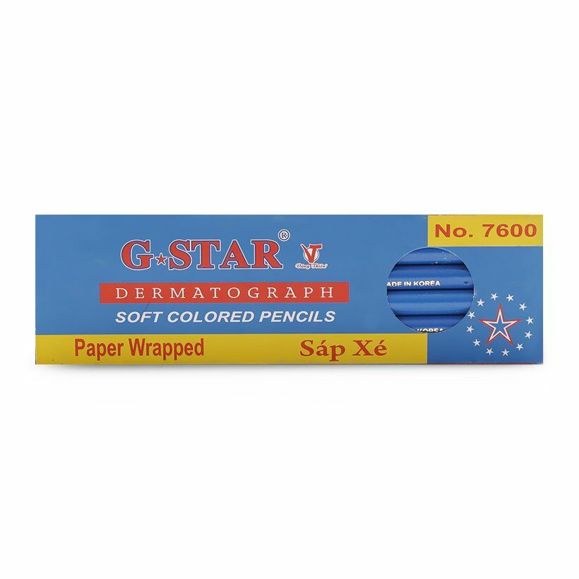[ TÂM TÂM ]-Bút Chì sáp xé Hàn Quốc G-Star hộp 12 cây-