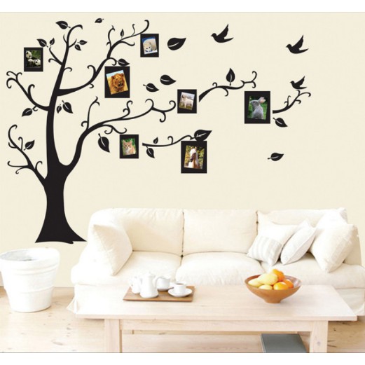 Deca Dán Tường - Miếng Dán Tường Hình Cây Khung Hình - Văn Phòng Phẩm Sáng Tạo