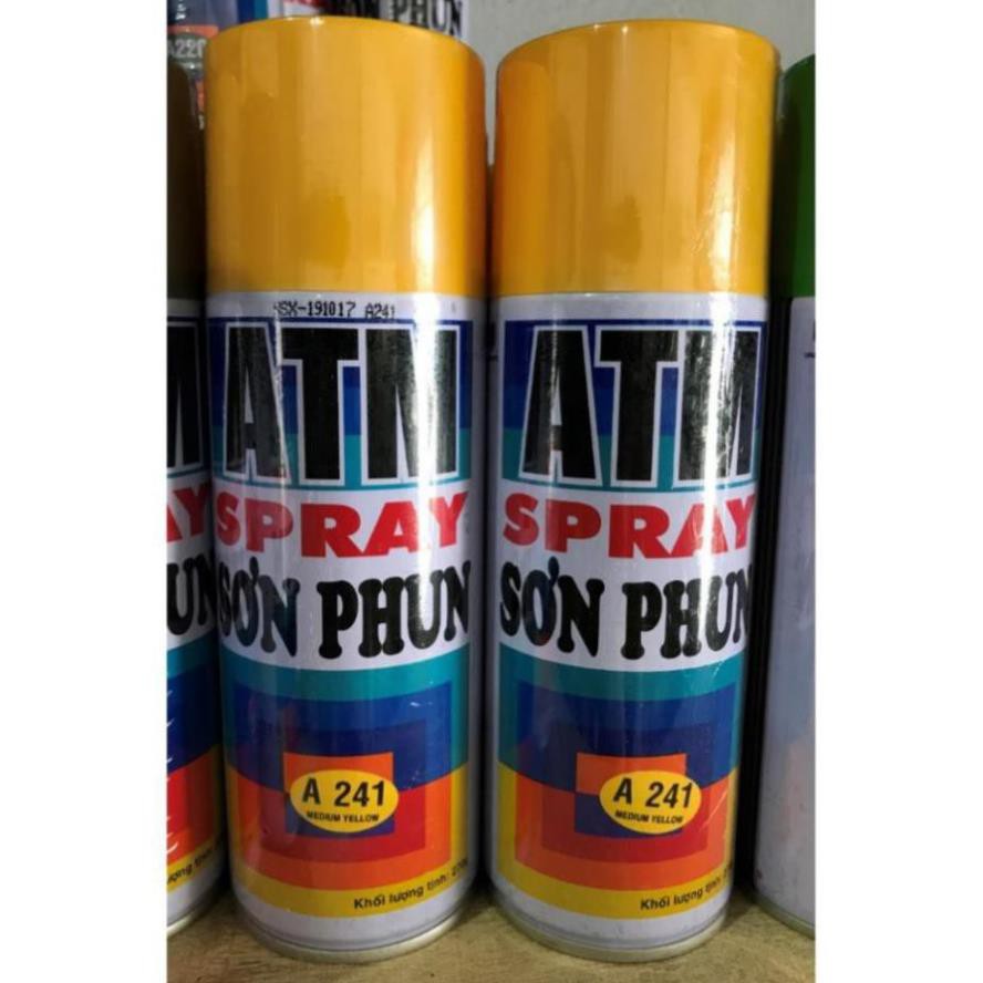 Sơn xịt ATM Spray Đủ Màu Giá sỉ (Mầu gì k có trong bảng các bạn nt hỏi mầu nhé)