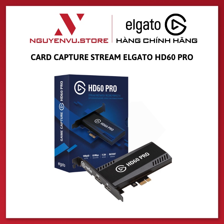 Thiết bị Streaming Corsair Elgato Game Capture HD60 Pro - Card Capture Stream - Hàng Chính Hãng