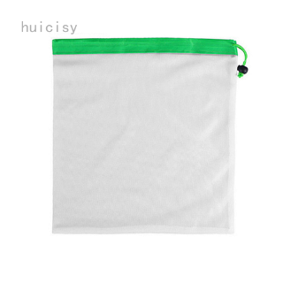 Huicisy.my .Túi Lưới Bằng polyester Phối Lưới Có Dây Rút Đựng Rau Củ Quả Để Đựng Đồ Giặt