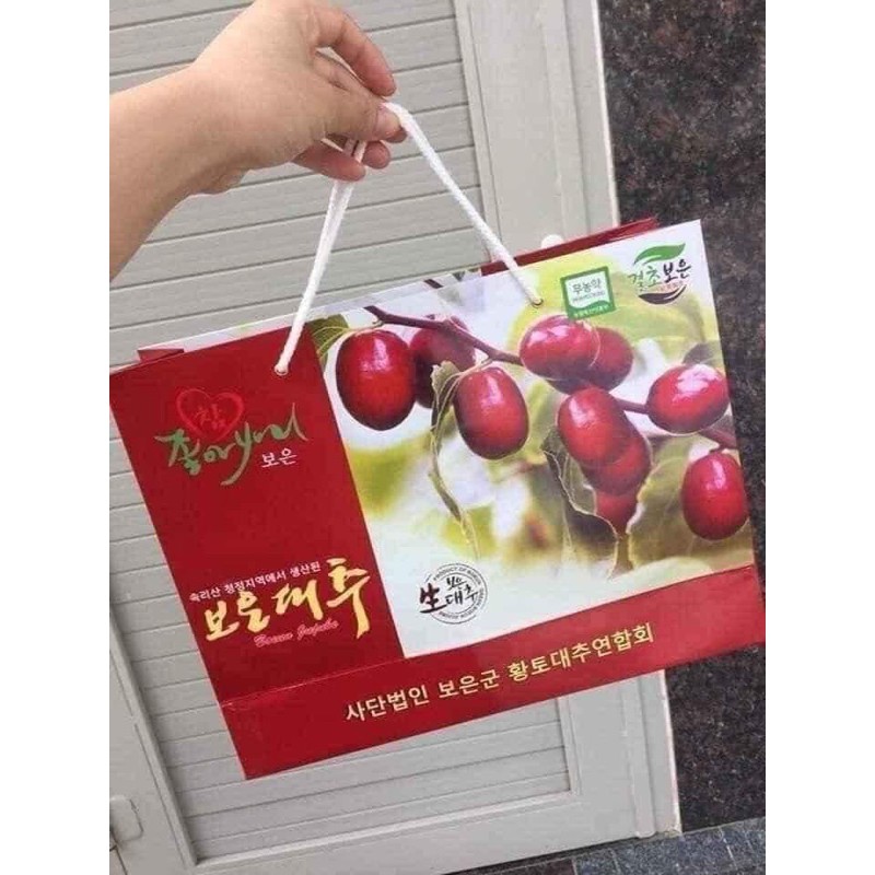 [CHỈ BÁN LOẠI 1 TO CHUẨN HÀN] TÁO ĐỎ BOEUN JUJUBE HÀN QUỐC FULL BOX 1KG [QUÀ TẶNG SIÊU Ý NGHĨA CHO NGƯỜI THÂN]