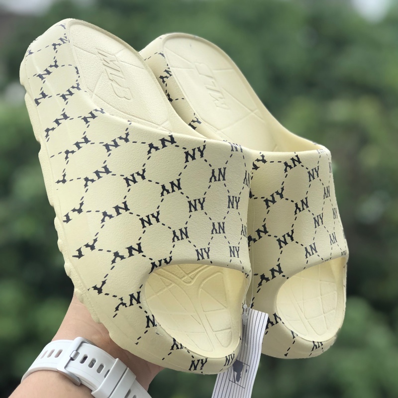 Dép bánh mỳ ❤️FREESHIP + Hộp❤️ dép đúc mlb ny bóng chày quai ngang thể thao nam nữ đủ màu hoạ tiết ny chất xịn,màu vàng
