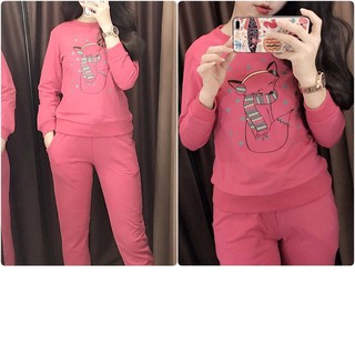 Bộ nỉ da cá Bershka