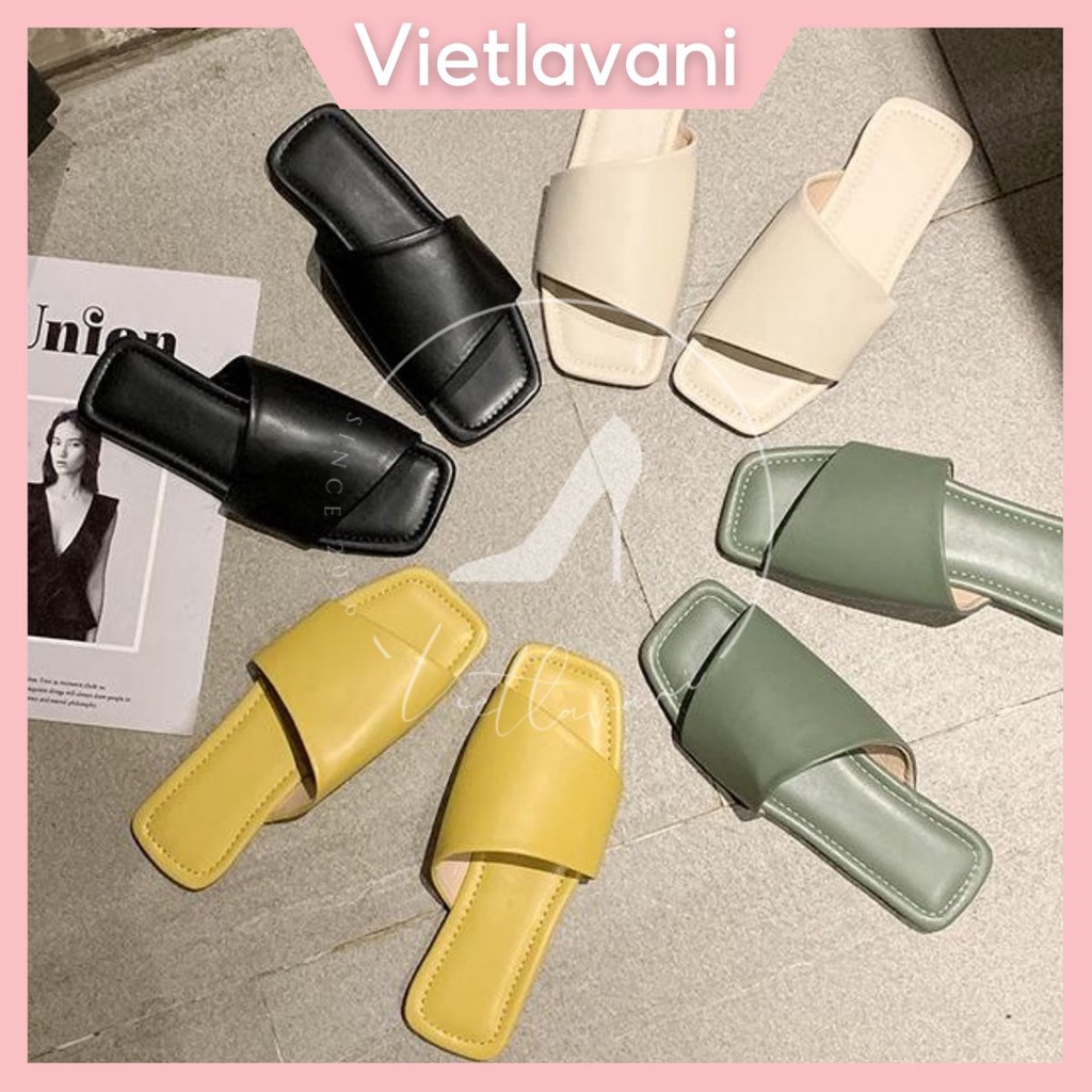 DÉP Đế Bằng 2 Màu Kem và Đen Mã LND4 Siêu Đẹp