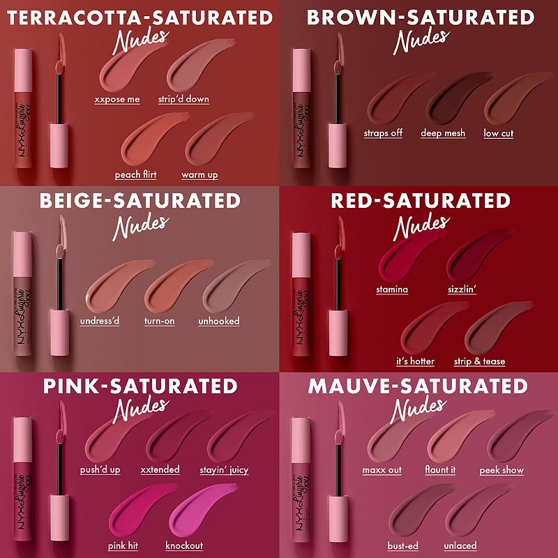 Son Kem Lì Nyx Professional Makeup Lip Lingerie XXL LXXL 17 Màu 4 mL