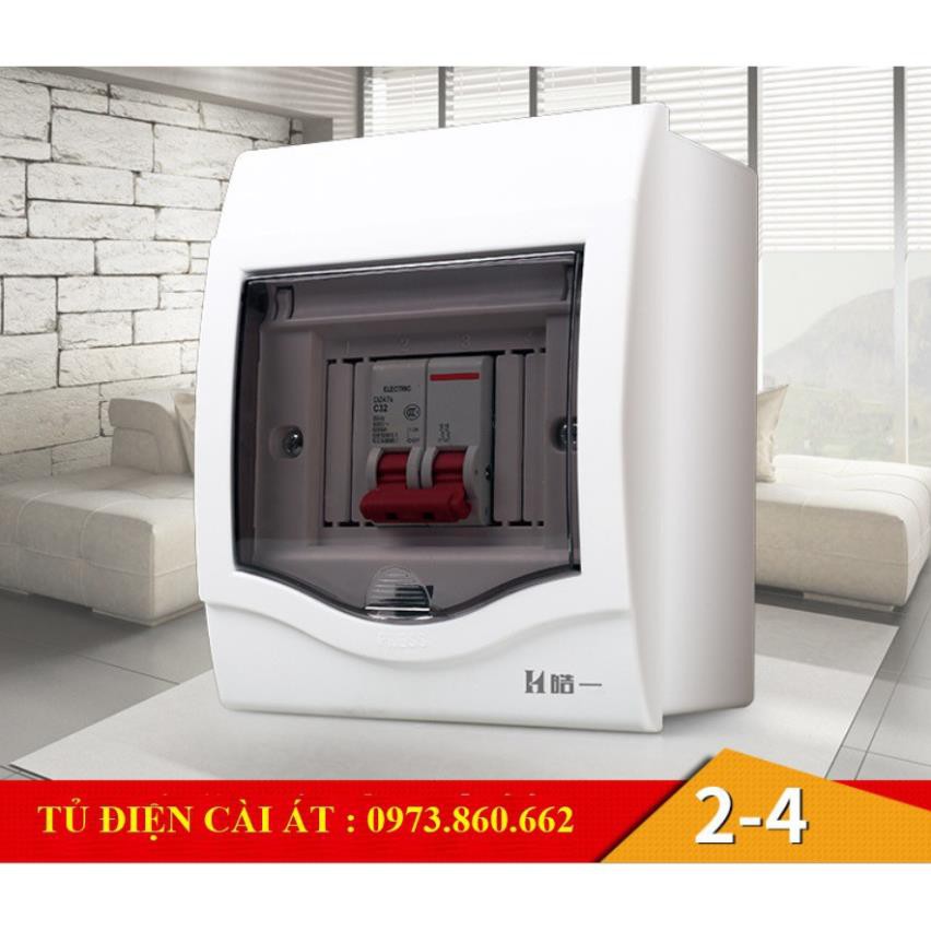 Tủ điện âm tường 2-4 vị trí - tủ át , tủ điện gài át trong nhà -TBĐ