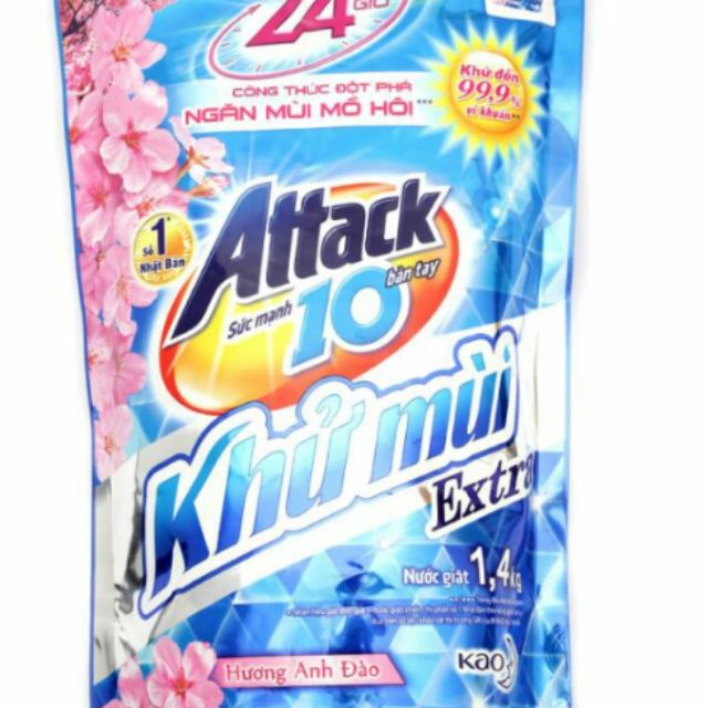 (Set 5 túi) Nước giặt attack.