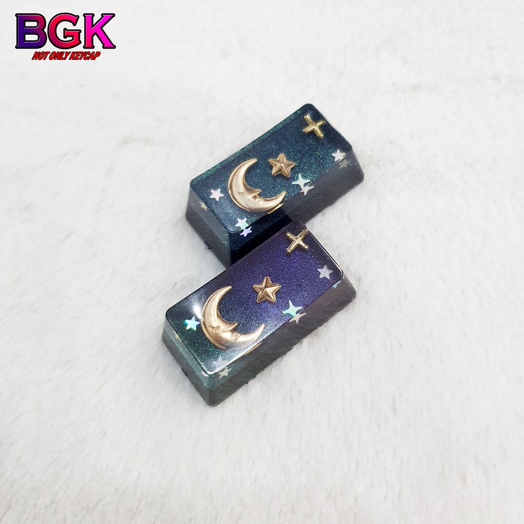 Keycap Lẻ hình mặt trăng khuyết Crescent Moon OEM 2U profile ( keycap resin độc lạ )( Keycap Artisan )