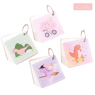 Flashcard hình vuông khủng long| Lumin store