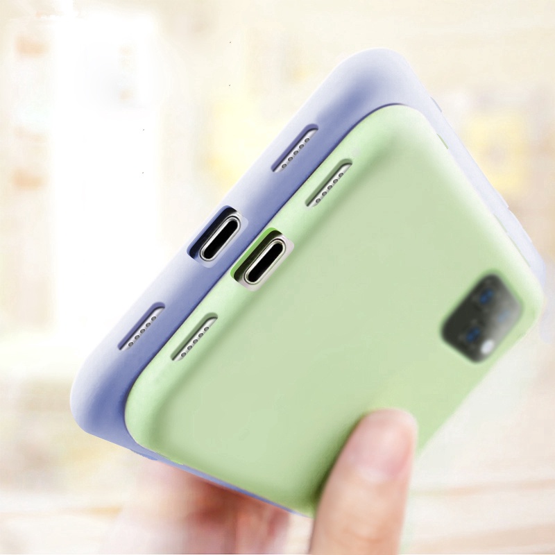 Ốp điện thoại silicon chống sốc thích hợp cho iPhone 11 Pro X Xs Max Xr 6 7 8 Plus