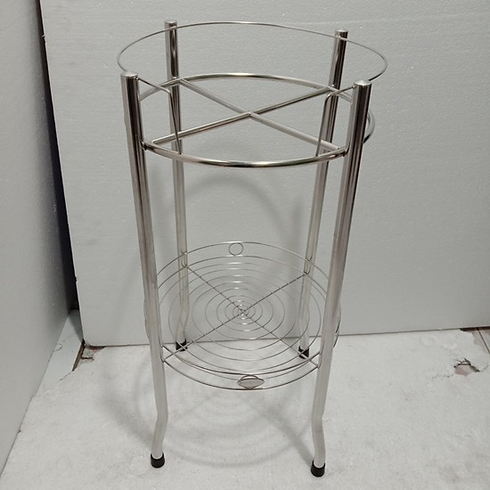 Chân Kệ Bình Lọc Nước Inox 2 Tầng KT 35x35x50cm - Gọn Nhẹ Dễ Di Chuyển