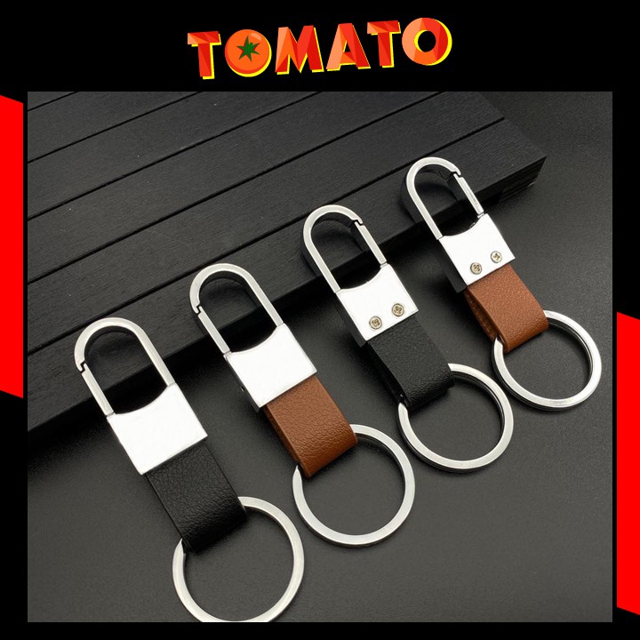 Móc Khóa Dây Da Treo Quần Inox Thép Không Gỉ Cao Cấp - Phụ Kiện Tomato