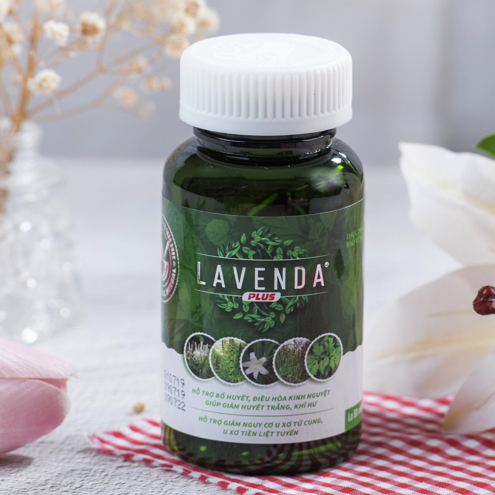 Viên uống Lavenda Plus - Hỗ trợ giảm nguy cơ u xơ tử cung (60 viên)