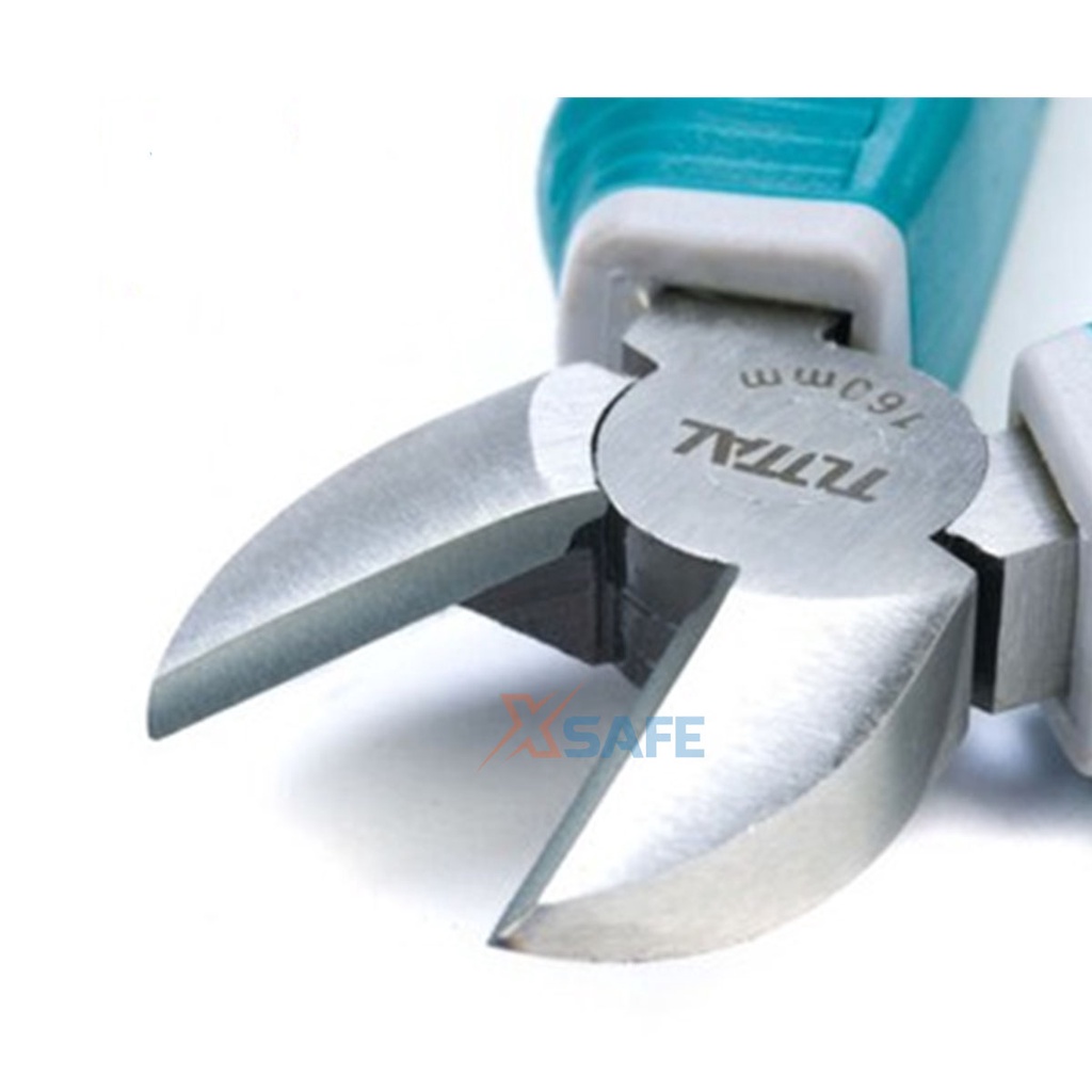 Kìm cắt cách điện TOTAL 6inch 7inch Kềm cắt đứt thép CrV chống rỉ sét siêu cứng tay cầm cao su mềm cắt dây điện