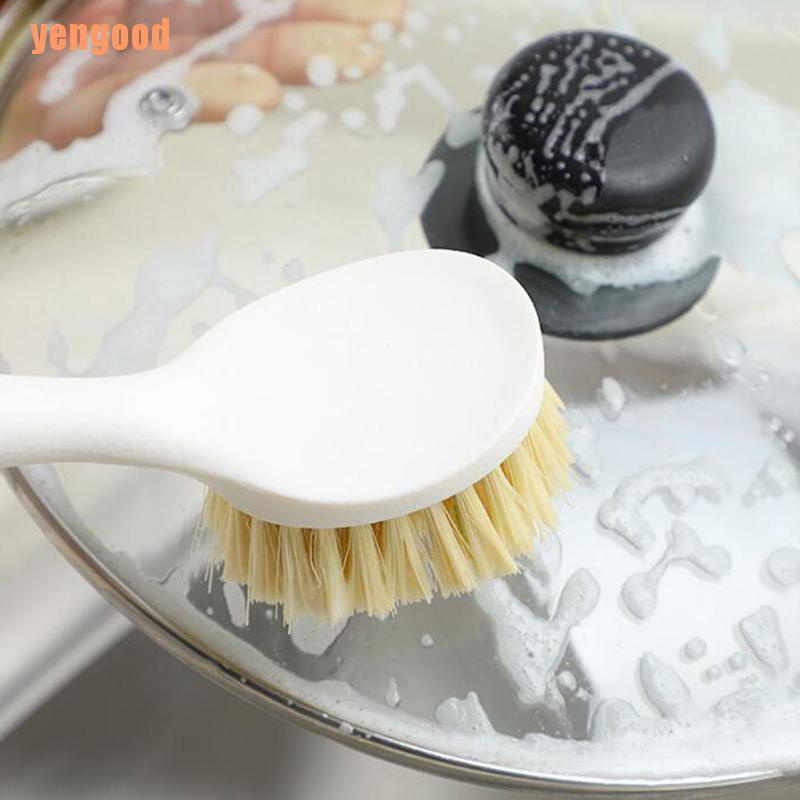 Bàn Chải Rửa Chén Cán Dài Bằng Gỗ Tiện Dụng