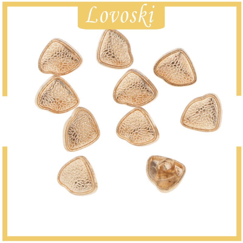 Set 10 Nút Kim Loại Hình Dạng Đặc Biệt Sáng Tạo Trang Trí Giày Dép