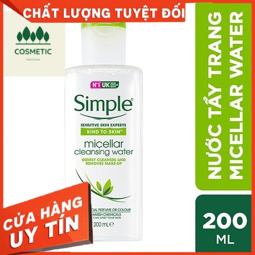 [𝐗𝐀̉ 𝐊𝐇𝐎] Nước tẩy trang Simple Micellar Cleansing Water làm sạch sâu