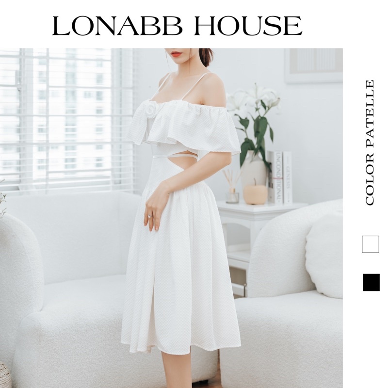 Váy xoè trễ vai