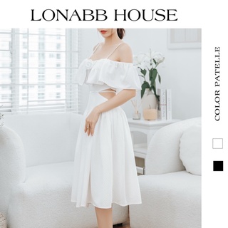 Váy xoè trễ vai
