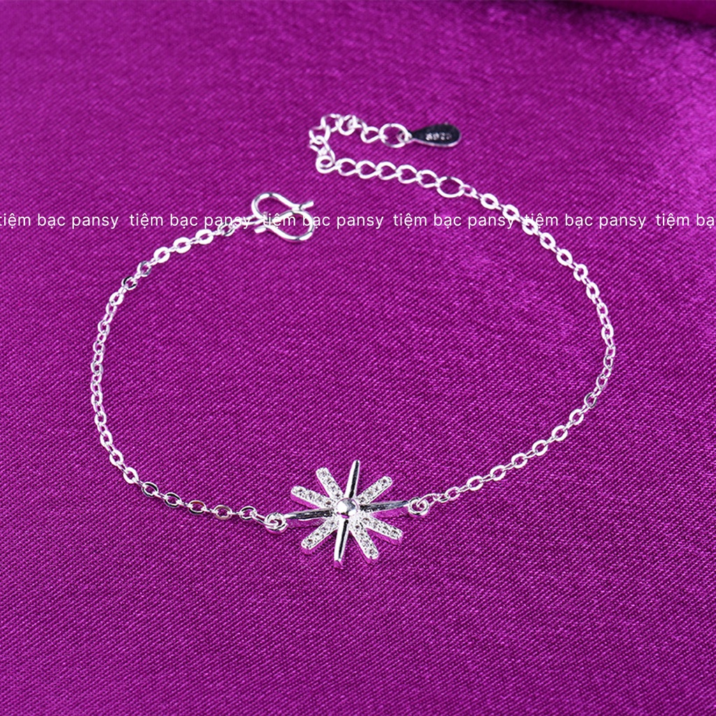 Lắc tay bạc ta Hậu Duệ Mặt Trời PANSY - Vòng tay nữ thời trang chất liệu bạc ta cao cấp