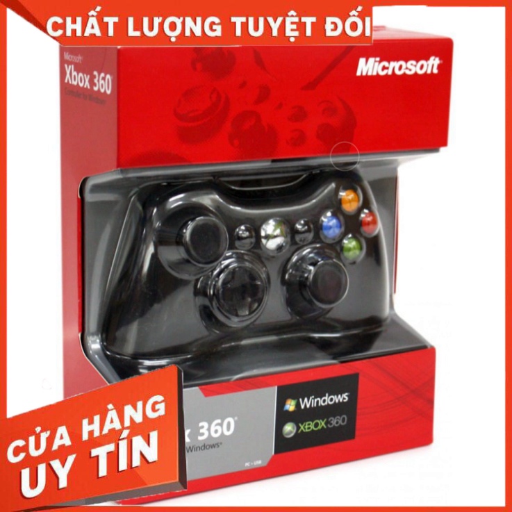 (Xịn sò) Tay Cầm Xbox 360 Controller Có Dây Chơi Game Cho PC / FO3 / FO4 / PS - Hàng nhập khẩu