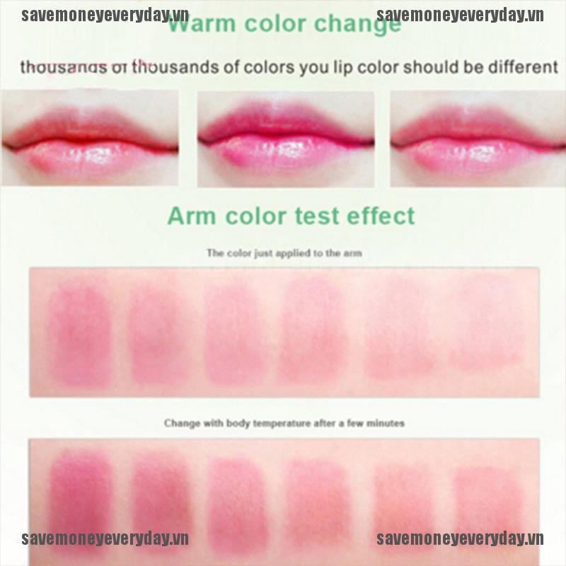 [Hàng mới về] Thỏi son dưỡng môi màu sắc thay đổi theo nhiệt độ làm từ nha đam tự nhiên | BigBuy360 - bigbuy360.vn