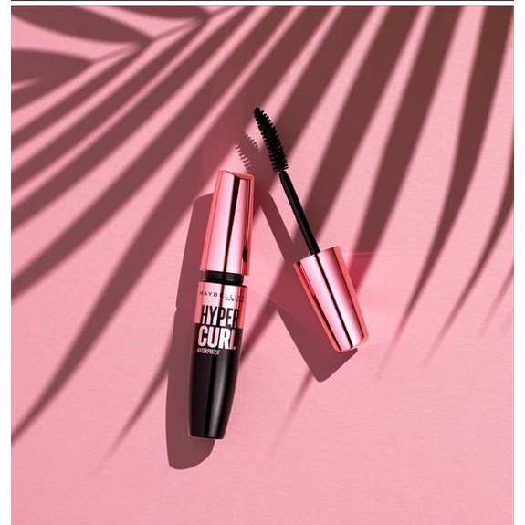 Mascara Maybelline New York Hyper Curl Waterproof Dài Mi và Cong Mi Chuốt Mi Đen Không Lem Không Trôi