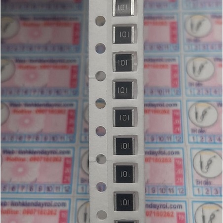 10 cái điện trở dán SMD 1210 1/3W 5% 100R 100ohm 101