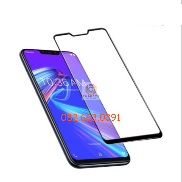 Kính cường lực Full màn Asus Zenphone Max M2 Full keo, 9H bền, chuẩn