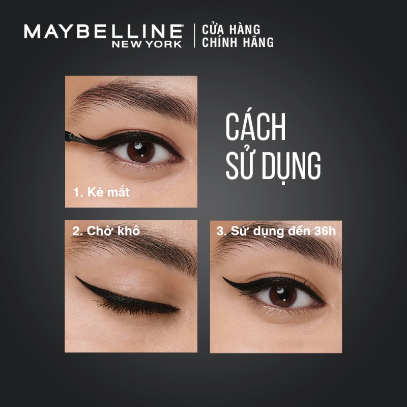 Bộ đôi bút kẻ mắt nước Lâu Trôi 36H Line Tattoo High Impact + Mascara Uốn, Nâng Mi Falsies Lash Lift Maybelline Newyork