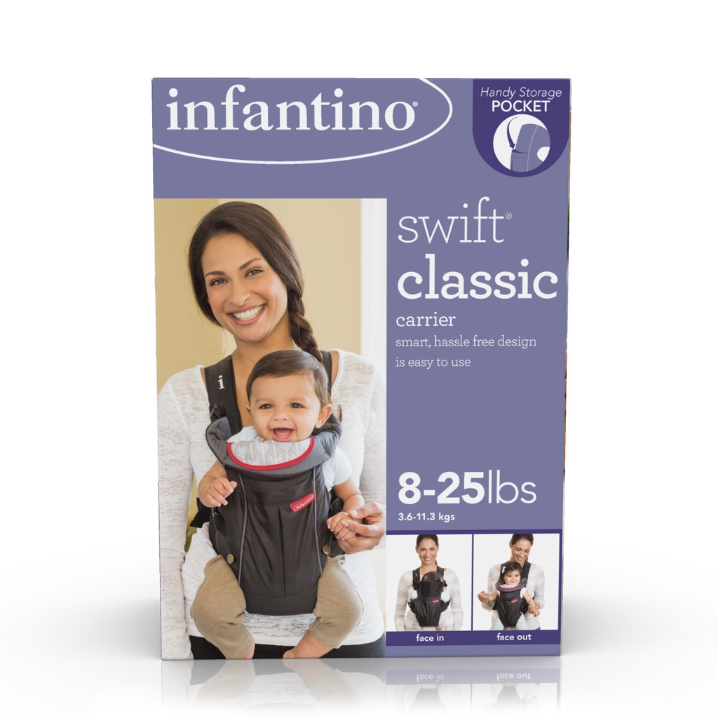 QUÀ TẶNG 5 chun buộc tóc/Em Bé Swift Infantino - Hoàn Hảo 2 Tư Thế