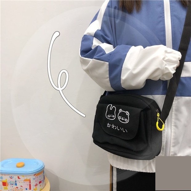 Túi đeo chéo nữ thời trang Túi đeo vai nữ mini vải canvas,đi chơi