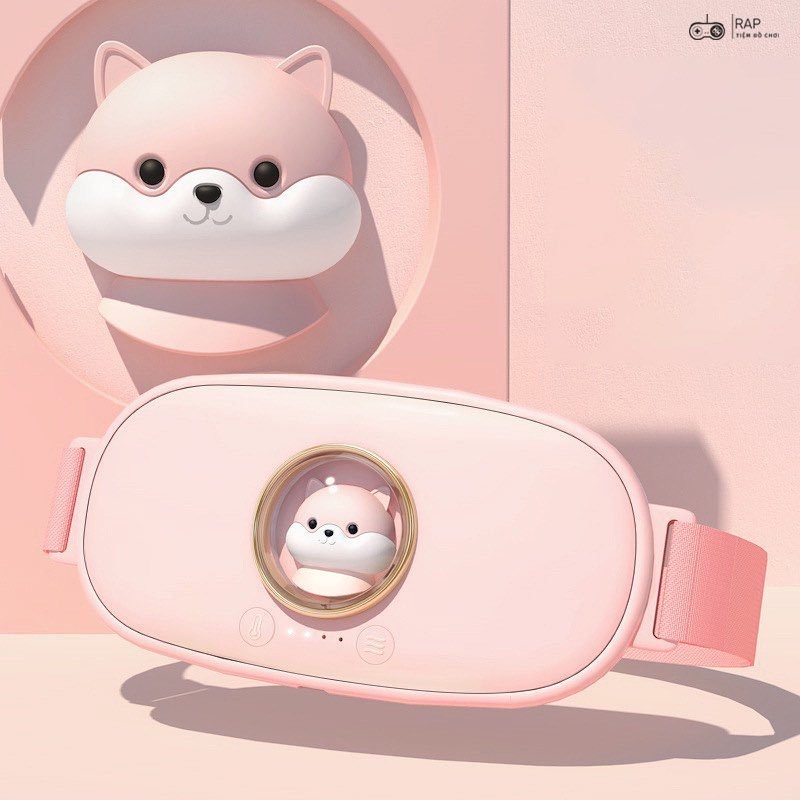 Đai massage Ráp làm ấm bụng giảm đau bụng đau lưng cho phụ nữ đến kì, chườm nóng giảm đau bụng kinh,hồi phục da sau sinh